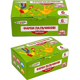 Дитячі пальчикові фарби Gamma "Перламутр" 322074/Cr 6 кольорів по 40 мл - мініатюра 5