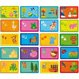 Пазли Vladi Toys Академія розвитку Пори року. Чиї сліди? Хто заховався 21 елемент (VT5003-04) - мініатюра 3