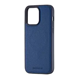 Чохол Jinduka Leather Case with MagSafe iPhone 14 Pro Max Deep Blue
