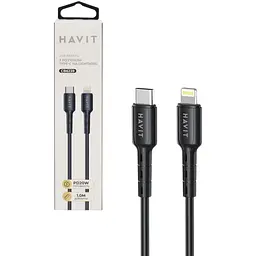 Кабель Havit HV-CB6239 PD30W USB-C - Lightning 1 м (HV-CB6239) - мініатюра 5