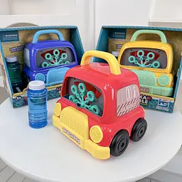 Встановлення для Пуску Мильних бульбашок Машинка Mini Car Bubble зі світлозвучними ефектами - мініатюра 2