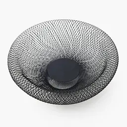 Кошик для фруктів MBM Home металевий 270x90 мм чорний (KP-144 S BLACK) - мініатюра 2