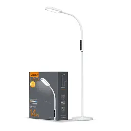 Торшер Videx LED торшер підлоговий білий 14W 3000-5500K 220V (VL-TF07W) - мініатюра 2