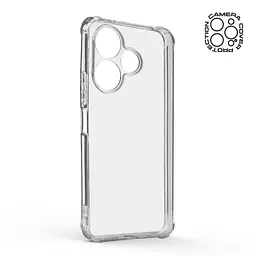 Прозрачный чехол для Xiaomi Redmi 13 4G Poco M6 4G с защитой камеры и усиленными бортами, тонкий, силиконовый, бесцветный, ударопрочный, противоударный бампер с закрытой камерой, ArmorStandart (ARM78278) - мініатюра 2