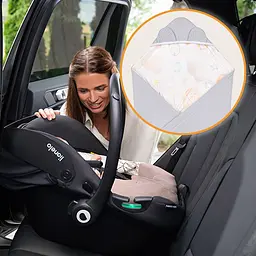 Ковдра для люльки Lionelo Travel Swaddle Blanket grey ballon (LO-TRAVEL SWADDLE BLANKET GREY BALLOON) - мініатюра 8