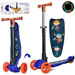 Самокат дитячий iTrike Maxi JR 3-060-35-BL складний - мініатюра 2