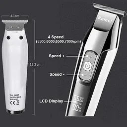 Тример Окантовочна машинка Kemei Km-5027 - мініатюра 5