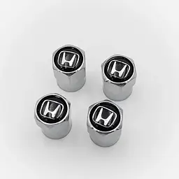 Ковпак вентиля колеса Honda Хонда 4 шт Тюнінг Сірі - мініатюра 2