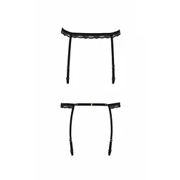 Пояс-стрепи для панчіх Shelly Garter Belt black — Passion Exclusive, 2XL/3XL - мініатюра 5