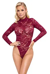 Боді Cottelli Collection Lace L бордовий - мініатюра 2