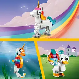 Конструктор LEGO Creator Магічний єдиноріг 3 в 1, 145 деталей (31140) - мініатюра 6