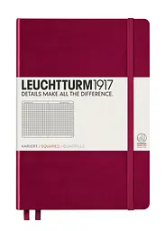 Блокнот Leuchtturm1917 Середній, винний, клітинка (359694)