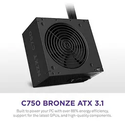 Блок живлення NZXT C750W ATX 3.1 80+ Bronze Black (PA-7B3BB-EU) - мініатюра 5