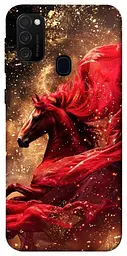 Чохол Demsky Red sparkles Horse для Samsung Galaxy M30s / M21