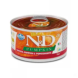 Сухий корм Farmina N&D Pumpkin GF Adult Mini Chicken, Pumpkin & Pomegranate беззерновий консервований корм з куркою,