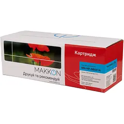 Картридж Makkon для HP CB541A (125A), Canon 716 cyan (MN-HP-SB541A) - мініатюра 3