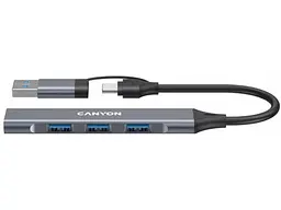 Мультипортовий адаптер Canyon DS-02 Grey (CNS-TDS02G)