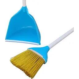 Совок для прибирання Zambak Plastik та щітка з довгими ручками блакитний (ZP-129b) - мініатюра 3