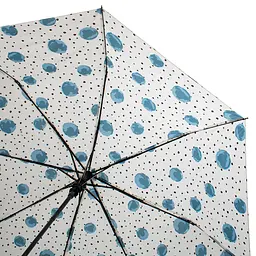 Жіноча складана парасолька напівавтомат Happy Rain 95 см біла - мініатюра 3