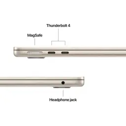 Ноутбук Apple MacBook Air 13 M5 A3449 Starlight (MDHD4UA/A) - мініатюра 6