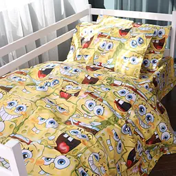 Комплект постільної білизни Mirson бязь Funny Sponge Bob 200х220 см (2200011447315)