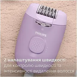 Епілятор Philips Series 4000 фіолетовий (BRE257/00) - мініатюра 7