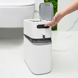Набір аксесуарів для ванної кімнати МВМ My Home MVM-24 білий з сірим (MVM-MH-24 WHITE/GRAY) - мініатюра 6