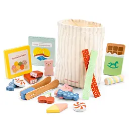 Деревянный набор конфет New Classic Toys в тканевом мешке. - миниатюра 3