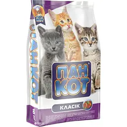 Сухой корм для котов Пан Кот Классик, 10 кг