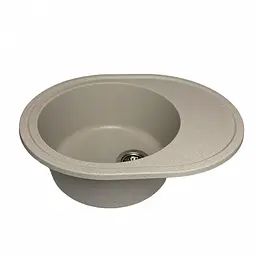 Кухонна мийка Adamant VAST avena 610x495x200 мм, з крилом 61 см - мініатюра 2
