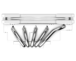 Кулер для процесора ID-Cooling IS-55 ARGB White 1700 AM5 (IS-55 ARGB White) - мініатюра 4