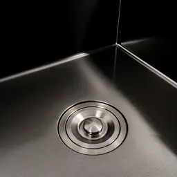 Кухонна мийка CM 65x50 L PVD чорна Platinum Handmade (круглий сифон 3.0/0.8), Чорний - мініатюра 7