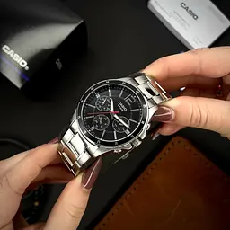 Чоловічий годинник Casio MTP-1374D-1A Сріблястий ( AT1141-0315 ) - мініатюра 5