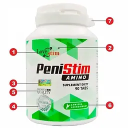Капсули для збільшення ерекції LSTIM Penistim Amino 90 шт - мініатюра 3