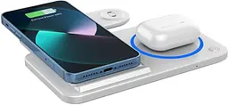 Бездротовий зарядний пристрій складаний WiWU Foldable 3 in 1 Wireless Charger Wi-W020 - мініатюра 4