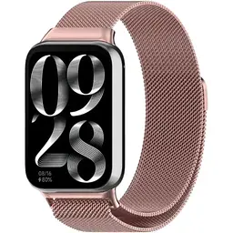Ремінець DK для Xiaomi Mi Band 8 Pro Metal Milanese Loop Magnetic (017123) (pink rose)