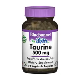 Амінокислота Bluebonnet Nutrition Таурин 500 мг, 50 гелевих капсул (BLB0084)