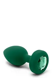 Анальна пробка B-Vibe Vibrating Jewel Plug M/L 10.5 см (зелений) - мініатюра 5