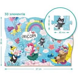 Дитячі пазли DoDo Toys Пригоди єдиноріжків 30 елементів (300416) - мініатюра 4