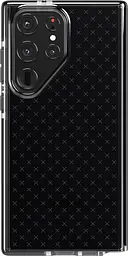 Оригінальний силіконовий чохол для Samsung Galaxy S23 Ultra Tech21 Evo Check Black (S918) Протиударний - мініатюра 1
