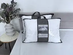 Подушка Ecotton 50х70 см Ecofill Line антиалергенна з біопухом біла White (24695) - мініатюра 5