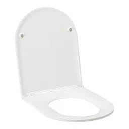 Унітаз підвісний Qtap Robin безобідковий з сидінням Slim Soft Close QT1333046ENRW, Білий - мініатюра 7