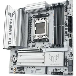 Материнська плата ASUS TUF GAMING B850M-PLUS WIFI7 WHITE (TUF GAMING B850M-PLUS WIFI7 W) (Socket AM5, AMD B850, Micro-ATX) - мініатюра 2