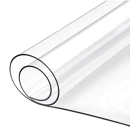 М'яке скло силіконова скатертина на стіл Soft Glass Захист для меблів (3.8х1.4 м) товщина - 1.5 мм Прозоре