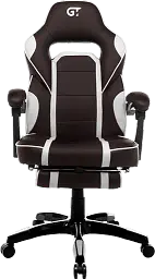 Геймерське крісло GT Racer коричневе з білим (X-2749-1 Dark Brown/White) - мініатюра 2