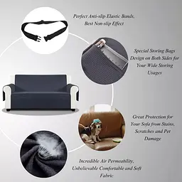 Високоякісний водонепроникний чохол на диван Modern Sofa Cover Brown - мініатюра 3