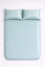Комплект наволочок Ecotton 70х70 см із сатину 2 шт (арт. 15-5205 Aqua Grey) світло-голубой (24748) - мініатюра 3