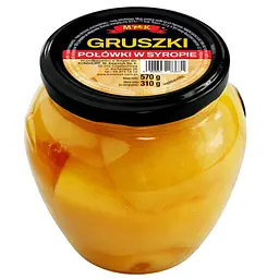 Груши MK Gruszki polowki w syropie в сиропі 570 г