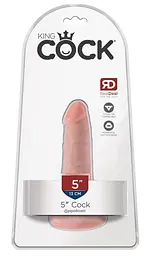 Фалоімітатор King Cock 5 inch 14 см (тілесний) - мініатюра 2
