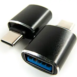 Перехідник Dengos OTG USB-USB-C Чорний (ADP-018)